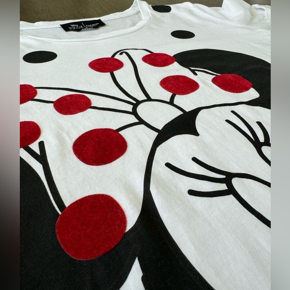 Disney Kate Spade Minnie Mouse Short Sleeve Cotton T-Shirt Tee Top Size Small - Picture 9 of 15
